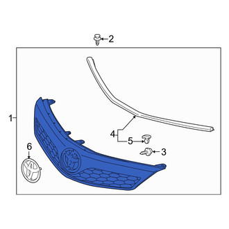 Toyota OE - Front Upper Grille