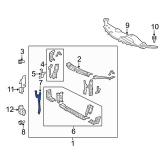 Toyota OE - Hood Latch Support