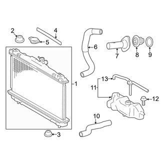 Toyota OE - Cooling - Radiator & Components (2.5L)