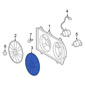 Toyota OE - Left Engine Cooling Fan Blade