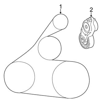 Toyota OE - Cooling - Belts & Pulleys (L / LE / SE / SE Sport / XLE 2.5L)