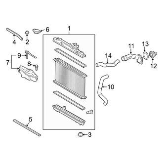 Toyota OE - Cooling - Radiator & Components (3.5L)
