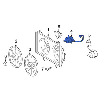 Toyota OE - Right Engine Cooling Fan Motor