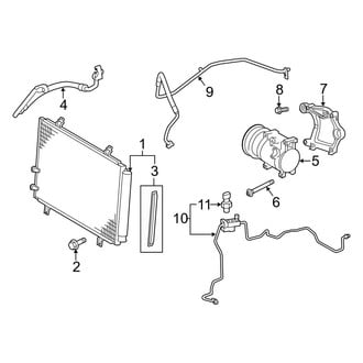 Toyota OE - Air Conditioner & Heater - Condenser, Compressor & Lines (2.5L)