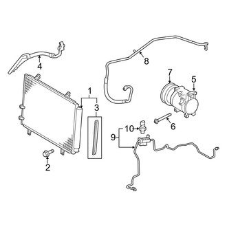 Toyota OE - Air Conditioner & Heater - Condenser, Compressor & Lines (3.5L)
