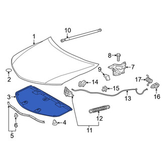 Toyota OE - Hood Insulation Pad