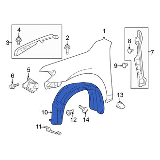 Toyota OE - Front Left Fender Splash Shield