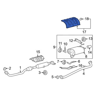 Toyota OE - Rear Floor Pan Heat Shield