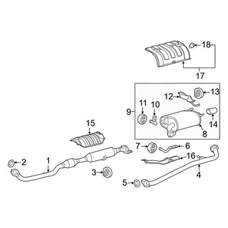 Toyota OE - Exhaust System - Exhaust Components