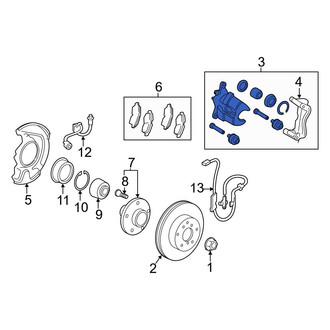 Toyota OE - Front Right Disc Brake Caliper