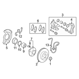Toyota OE - Front Suspension - Brake Components