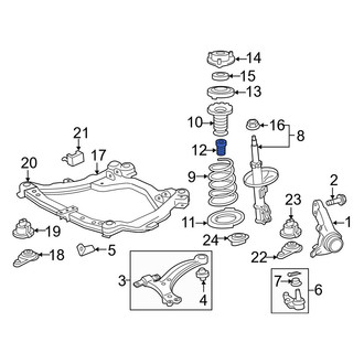 Toyota OE - Front Suspension Strut Bumper