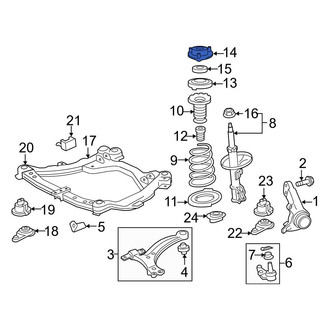 Toyota OE - Front Suspension Strut Mount