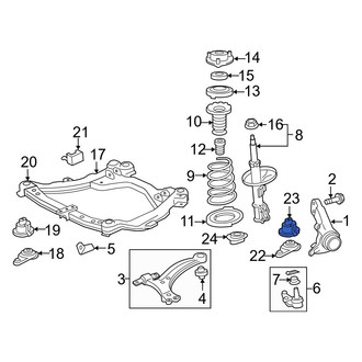 Toyota OE - Rear Right Engine Cradle Insulator