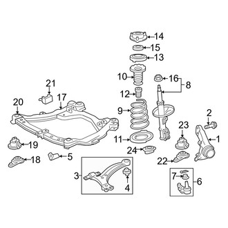 Toyota OE - Front Suspension - Suspension Components (2.5L)