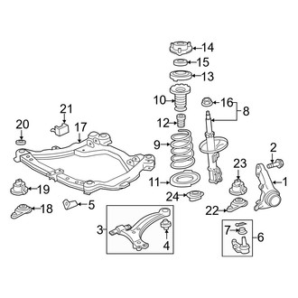 Toyota OE - Front Suspension - Suspension Components (3.5L)
