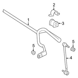 Toyota OE - Front Suspension - Stabilizer Bar & Components