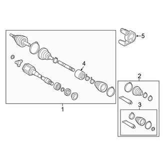 Toyota OE - Front Suspension - Drive Axles