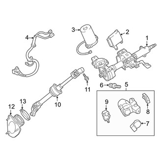 Toyota OE - Steering Column Assembly (L)