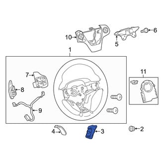 Toyota OE - Right Lower Steering Wheel Plug