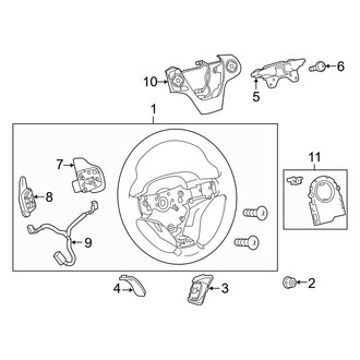 Toyota OE - Steering Wheel & Trim (3 Spoke), (Gas)
