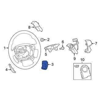 Toyota OE - Right Steering Wheel Trim