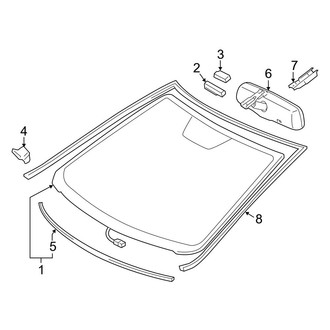 Toyota OE - Windshield - Glass (2.5L Gas)