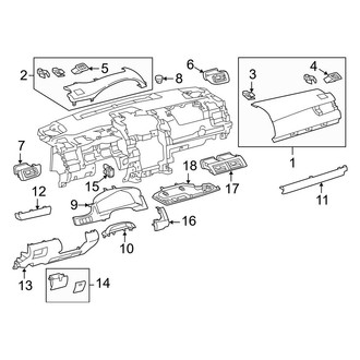 Toyota OE - Instrument Panel Components (Gas)