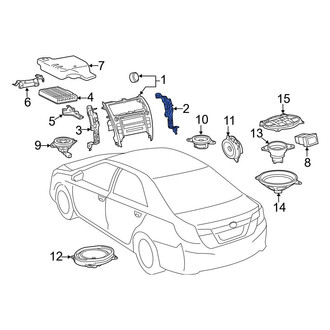 Toyota OE - Right Radio Bracket