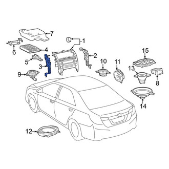 Toyota OE - Left Radio Bracket