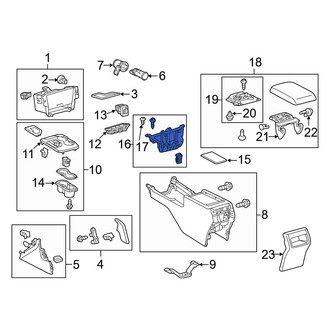 Toyota OE - Rear Console Compartment