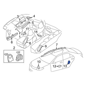 Toyota OE - Rear Air Bag Impact Sensor