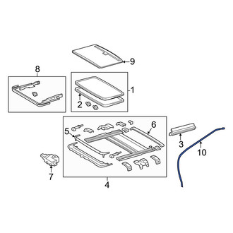 Toyota OE - Rear Right Sunroof Drain Hose