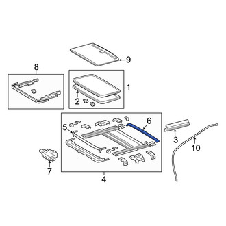 Toyota OE - Rear Sunroof Deflector