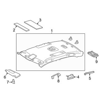 Toyota OE - Roof - Interior Trim (W/O Sunroof), (Gas)