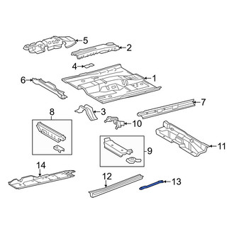 Toyota OE - Left Floor Pan Reinforcement Brace