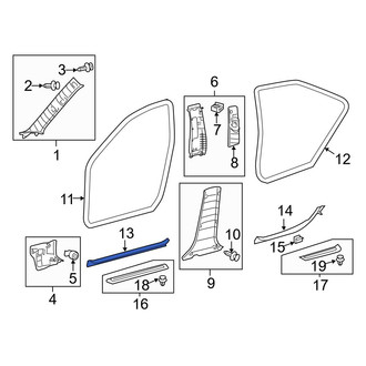 Toyota OE - Front Left Door Sill Plate