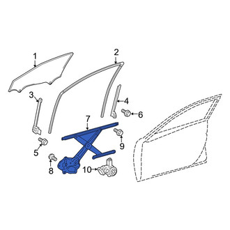Toyota OE - Front Left Window Regulator