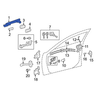 Toyota OE - Rear Outer Exterior Door Handle