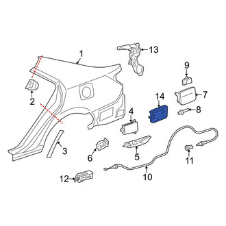 Toyota OE - Rear Left Quarter Panel Vent
