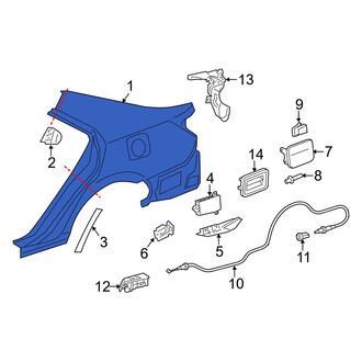 Toyota OE - Rear Left Outer Quarter Panel