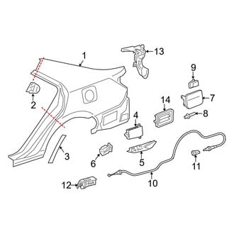 Toyota OE - Quarter Panel & Components (L / LE / SE / XLE)