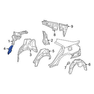 Toyota OE - Left Quarter Panel Insulator