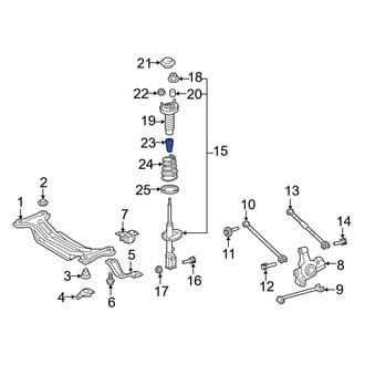 Toyota OE - Rear Suspension Strut Bumper
