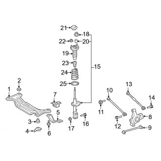 2012 Toyota Camry Chassis Frames & Rails - CARiD.com