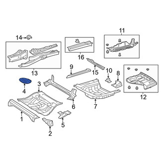 Toyota OE - Rear Center Floor Plug