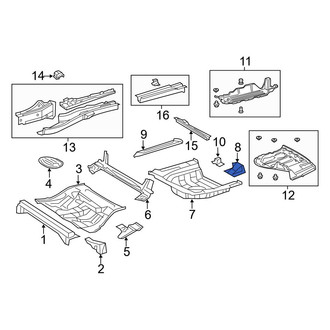 Toyota OE - Rear Floor Pan Reinforcement