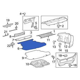 Toyota OE - Rear Floor Carpet