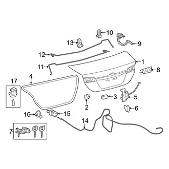 Toyota OE - Trunk Lid - Lid & Components