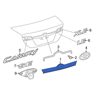 Toyota OE - Rear Deck Lid Finish Panel